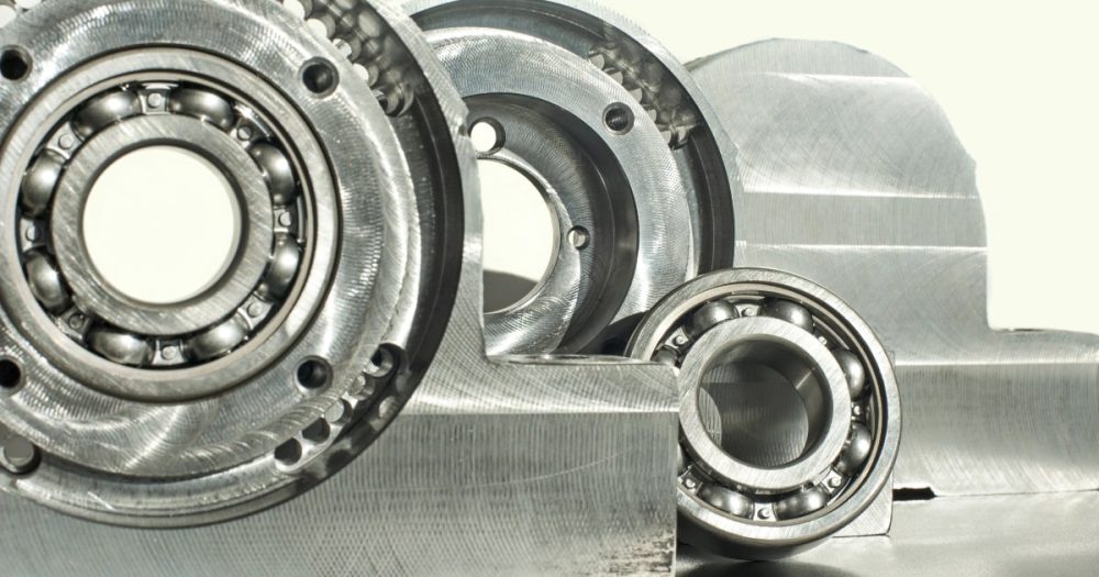 A mounted roller bearing unit.